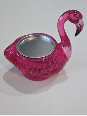 Bath & Body Works Pink Flamingo Light-Up Water Globe - 3 Wick Candle Holder